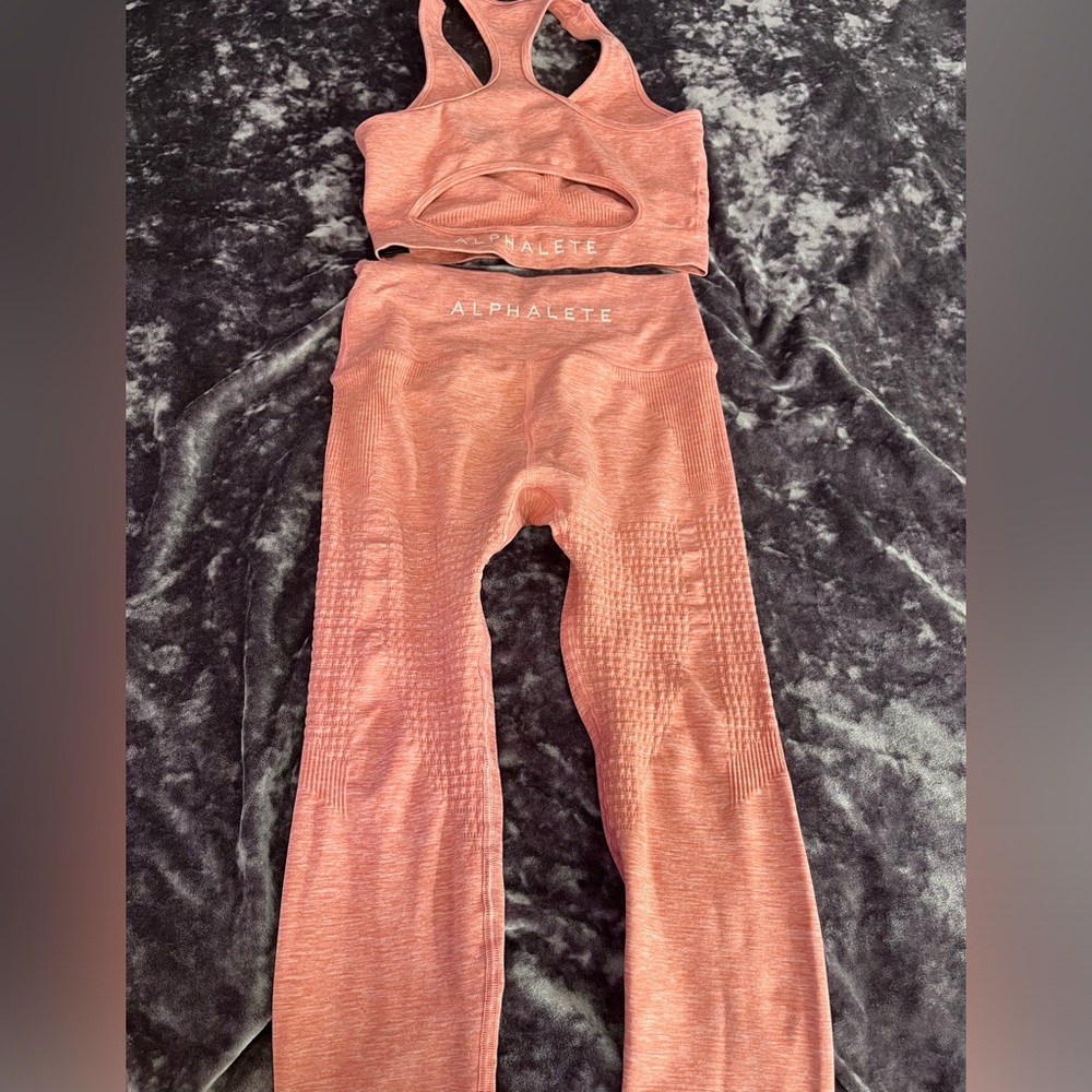 Alphalete dusty rose set
